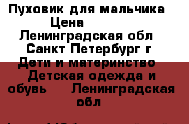 Пуховик для мальчика › Цена ­ 2 500 - Ленинградская обл., Санкт-Петербург г. Дети и материнство » Детская одежда и обувь   . Ленинградская обл.